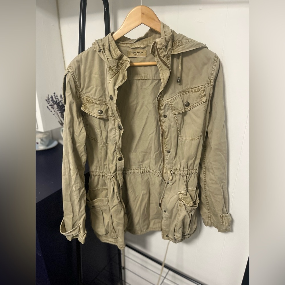 Talula Beige Hooded Jacket